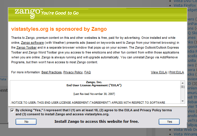 ZANGO MESSENGER SPYWARE zango messenger spyware: